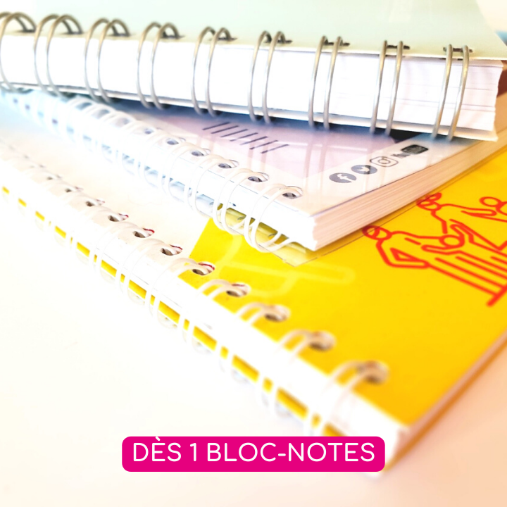 Bloc note en petite quantité